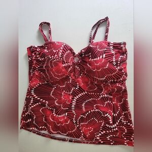 *3 for $30* Abstract Floral Tankini Top - Swimsuit Swimwear Women